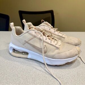 Nike Women's Air Max Intrlk Lite Sneaker Light Soft Pink Shimmer White Size 10